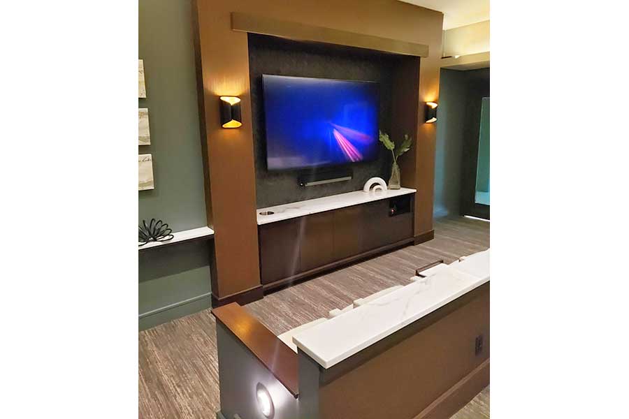 Clubhouse tv wall
