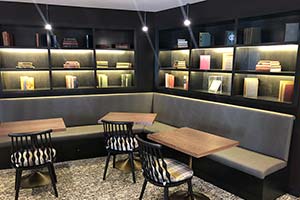 small cafe area at the kendrick